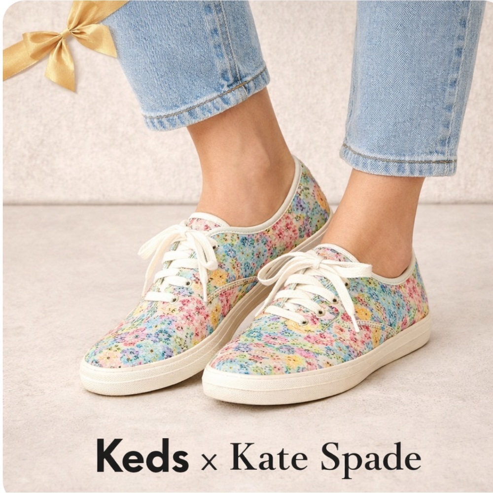 Keds x Kate Spade Floral Canvas Sneakers in Multi